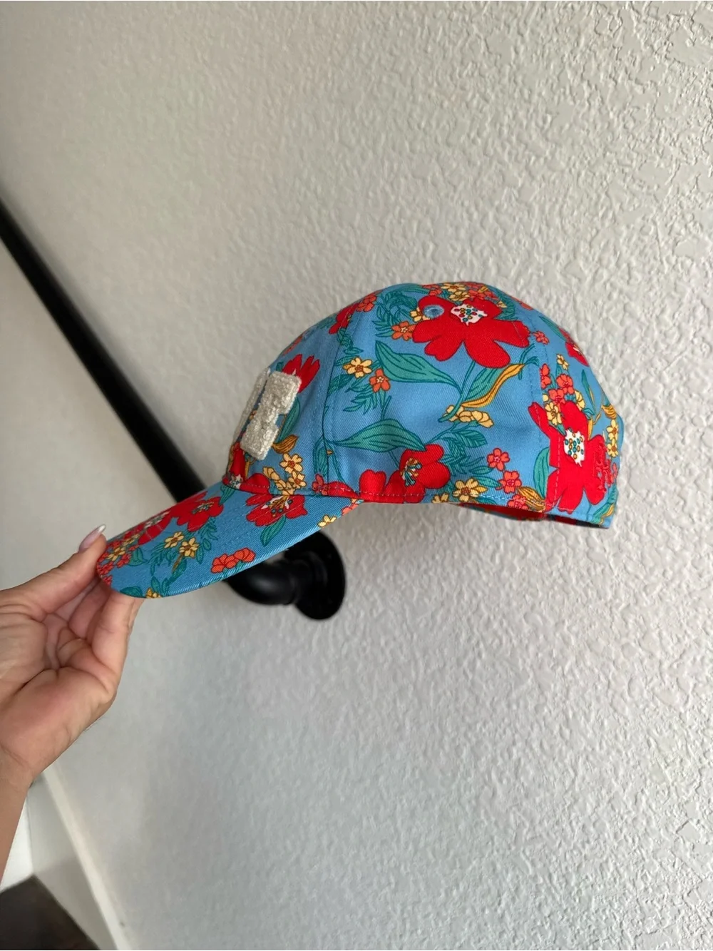 Tory Burch Printed Love Cap In Wildflower NWOT